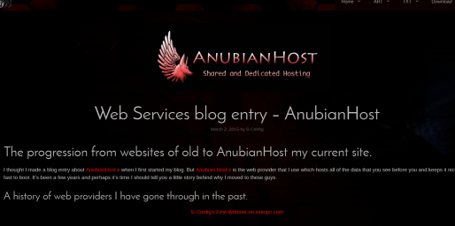 Web Services blog entry – AnubianHost
